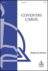 Coventry Carol SAB choral sheet music cover